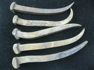 5 Piece Deck Nails From A Spanish Galleon Century 