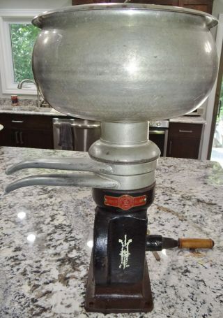 Delaval Junior 2 Cream Separator Cast Iron Tin Metal Hand Vtg Antique Primitive
