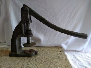 Handy Junior Handy Button Mach Co.  Upholstery Button Making Press Green Usa Euc