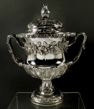 English Sterling Wine Cooler 1824 Emes & Barnard - 87 Ounces