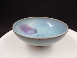 Chinese Jun Ware Purple Splash Song Dynasty Footed 7 " Bowl 960 - 1279