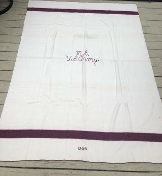 World War Ii Us Army 1944 Medical Department Blanket