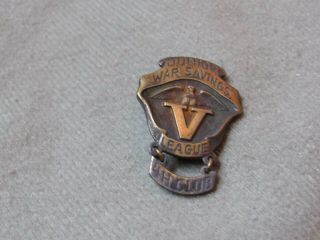 Ww1 Wwi Ww2 Wwii Junior War Saving League 4 - H Sterling