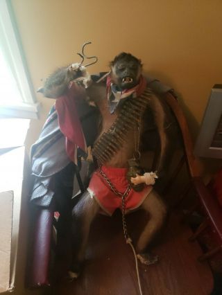 Vintage Taxidermy Vietnam Era Monkey
