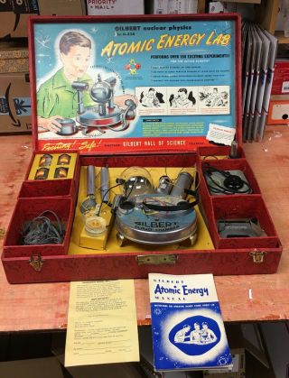 Rare Gilbert U - 238 Atomic Energy Lab Toy With Parts And Case