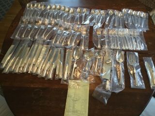 Towle Chippendale Sterling Silver 60 Pc Silverware Set,  Hostess Set & Pie Server
