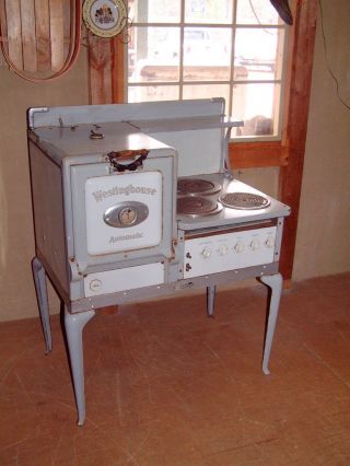 Vintage Electric Stove,  Westinghouse Junior Cabinet,  Unrestored