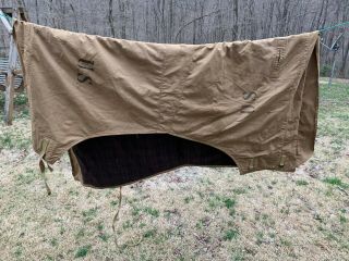 World War I Us Army Calvary Horse Blanket C.  Kenyon Co Apr 1918