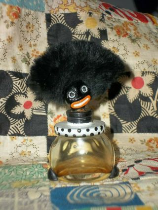 Art Deco Antique Vigny Perfume Bottle Black Character " Junior " 1920 