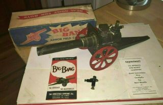 Vintage Big Bang " Conestoga " Cast Iron Junior Field Cannon 10fc Beauty