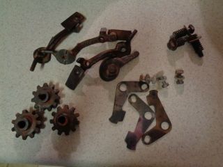 Vintage Planet Jr K740,  (3) K719 & (3) K732 Latch Seed Box Part Sprocket Junior