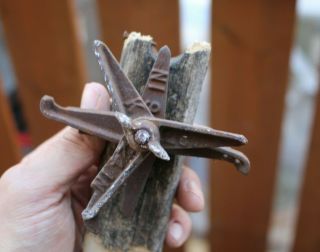 Vintage Planet Junior Jr.  Push Planter Cast Iron Handle Part Garden Plow Seeder