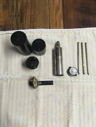 Spindler & Hoyer Pocket Field Microscope Brass Case Top Germany Junior Model1925