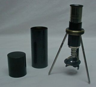 C1925 Junior Field/pocket Microscope By Spindler&hoyer Gottingen Made In Germany