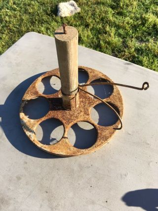 Unusual Vtg Hoosier Cabinet Tin / Metal Flour Sifter Kitchenware Tools