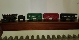 Vintage Cast Iron P.  R.  R Washington 44 Train Set