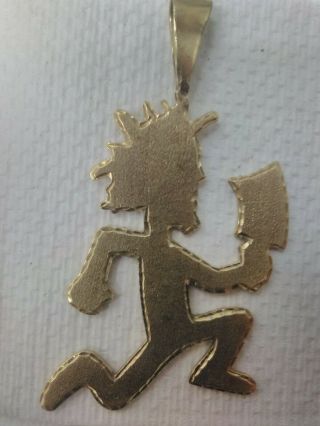 " Official " Og Hatchetman Charm Rare Year 2000 2nd Ed 2 " Gold W/ Diamond Cuts