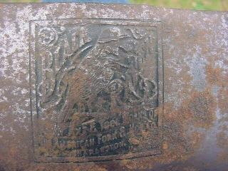 Vintage True Temper Kelly Axe Black Raven Double Bit Head Embossed Logo