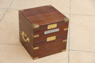 Old Early Tipe Of Marine Ship Chronometer Box Hamilton Model 21