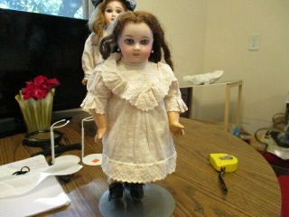 About 12 " Charming Antique French Jumeau Doll Marked Head " 5 " Mesmerizing Face