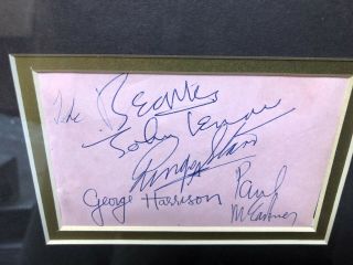 Rare Complete The Beatles Autographs With From Jsa Authentic Signed