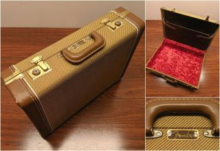 Authentic Fender Deluxe Tweed Briefcase Luggage 19x13x5 Rare Case No Longer Made