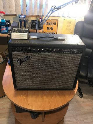 Vintage Fender Deluxe 112 Plus Guitar Amp & Foot Pedal