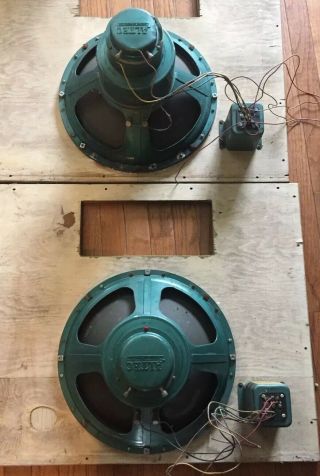 Vintage Altec Lansing 604c Duplex Speaker,  With N - 1600a Crossover.  Pair 2