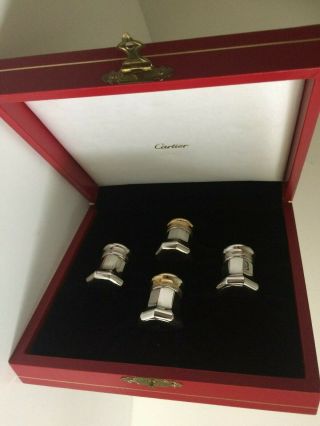 Vintage Cartier Serling Silver Salt & Pepper Pots