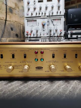 H.  H.  Scott 130 Tube Stereo Preamplifier Rare Unmolested