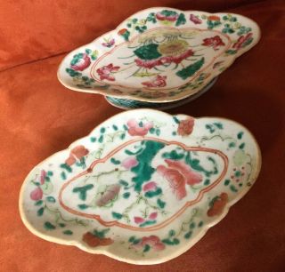 Fine Antique Straits Peranakan Nyona Chinese Famille Rose Porcelain Footed Bowl