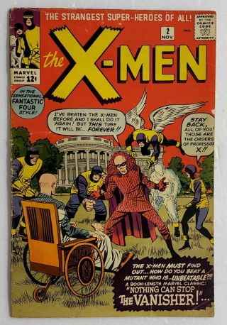 The X - Men 2 1st App Vanisher Bright Colors Rare 5.  0 - 6.  0 Endgame Silver Age