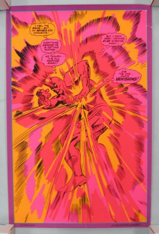 Marvel Vanishing Daredevil 1971 The Third Eye Black Light Poster 4003 Rare
