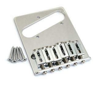 Lefty Gotoh Chrome High Mass Deluxe Bridge For Vintage Fender Tele® Tb - 0030 - L10