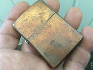 Vintage Copper Zippo E 03 Lighter
