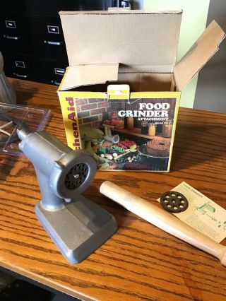 Kitchenaid Vintage Food Chopper Meat Grinder Attachment Hobart - Fg Metal Rare