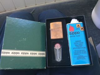Vintage Copper E 03 Zippo Lighter