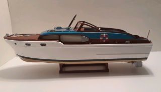 Vintage Chris Craft Cabin Cruiser " Sophia " Restored By Stan Malone 18 - Inch Long