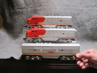 Lionel Postwar 2353 Santa Fe F - 3 Diesel Engines A - B - A Set Of 3 Vintage 1950 