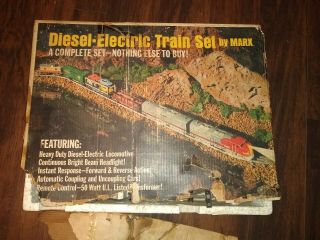 Vintage Marx Electric Engine Train Set 41821